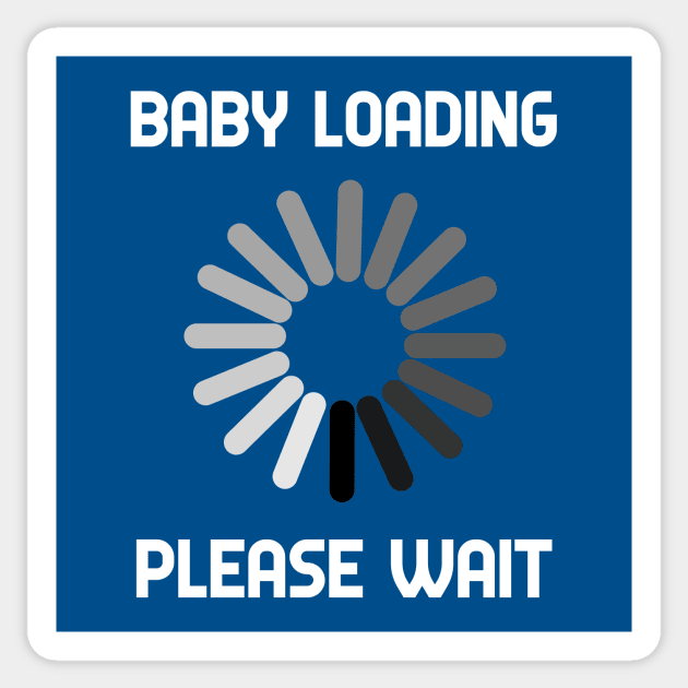 Baby Loading Please Wait Pregnancy Gifts Sticker by ChrisWilson